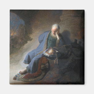 Jeremiah Destruction Jerusalem Bible Rembrandt Magneet