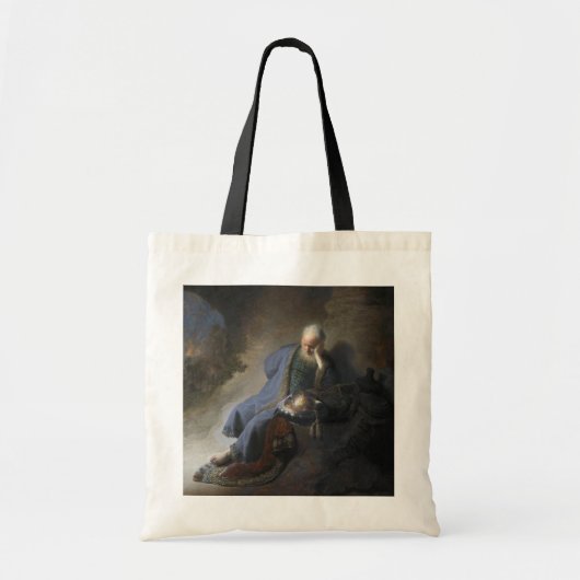 Jeremiah Destruction Jerusalem Bible Rembrandt Tote Bag (Voorkant)