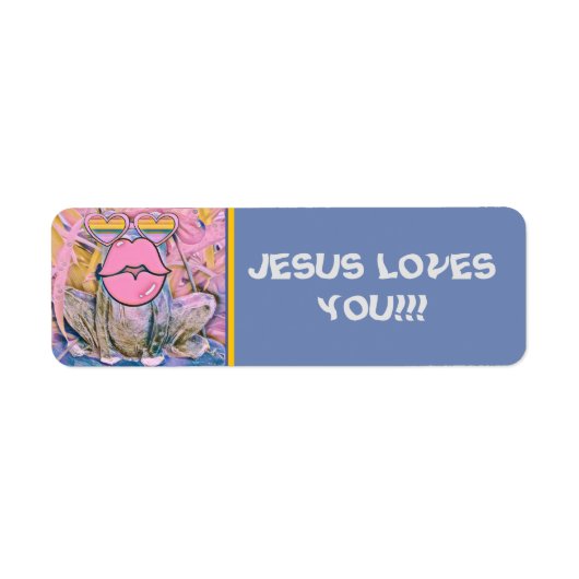 JEREMIAH FROG -  ADRESLABEL ETIKET (Voorkant)