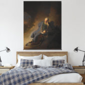Jeremiah Lamenting over de vernietiging van Jeruza Canvas Afdruk (Insitu (Slaapkamer))