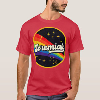 Jeremiah regenboog in ruimte stijl t-shirt