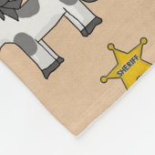 Jeremiah's persoonlijke Cowboy Blanket Fleece Deken (Hoek)