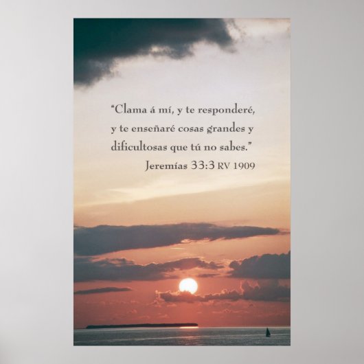 Jeremias 33:3 poster (Voorkant)