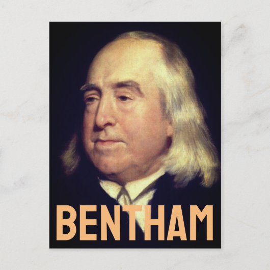 Jeremy Bentham Briefkaart (Voorkant)