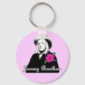 Jeremy Bentham met Tropische Flower Sleutelhanger (Voorkant)