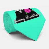 Jeremy Bentham met Tropische Flower Stropdas (Opgerold)