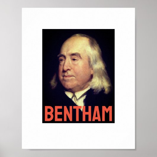 Jeremy Bentham Poster (Voorkant)