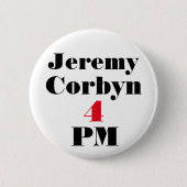 "Jeremy Corbyn 4 PM" (premier) Button Badge (Voorkant)