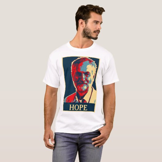 jeremy corbyn hope tshirt Voeg Jouw tekst toe (Voorkant volledig)