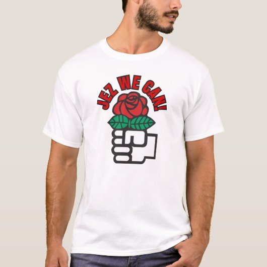 Jeremy Corbyn Red Rose T-shirt (Voorkant)