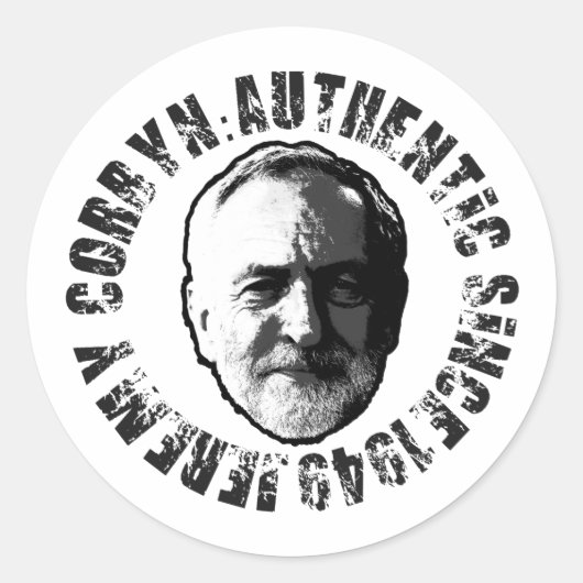 JEREMY CORBYN STICKER (Voorkant)