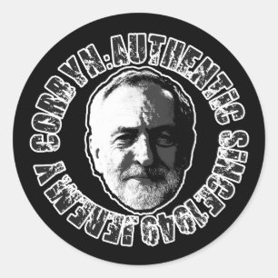 JEREMY CORBYN STICKER BLACK