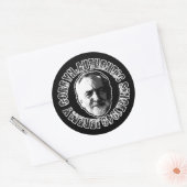 JEREMY CORBYN STICKER ZWART (Envelop)
