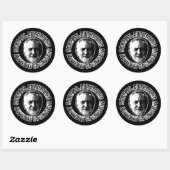 JEREMY CORBYN STICKER ZWART (Vel)