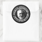 JEREMY CORBYN STICKER ZWART (Tas)