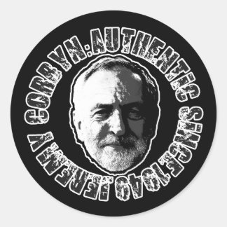 JEREMY CORBYN STICKER ZWART