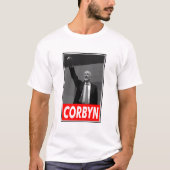Jeremy Corbyn zwart-wit T-shirt (Voorkant)