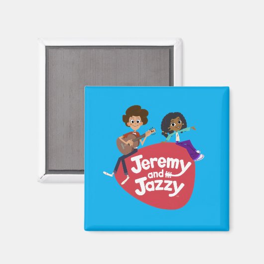 Jeremy en Jazzy Button Magneet (Voorkant / Achterkant)