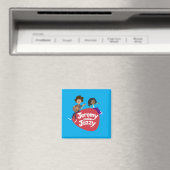 Jeremy en Jazzy Button Magneet (Insitu (Vaatwasser))