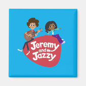 Jeremy en Jazzy Button Magneet (Voorkant)