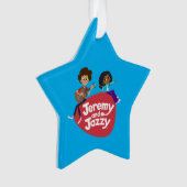 Jeremy en Jazzy Button Ornament (voorkant)