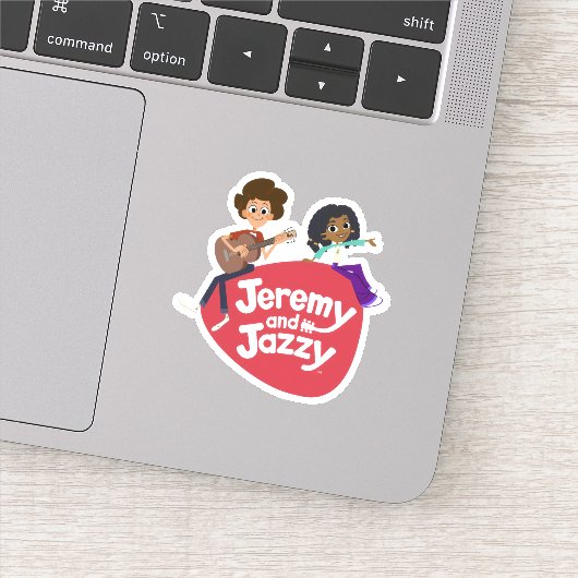 Jeremy en Jazzy Sticker (Detail)