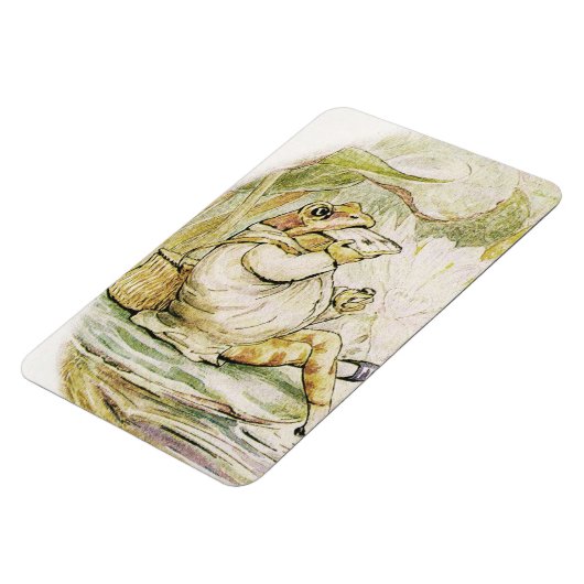 Jeremy Fisher eet lunch van Beatrix Potter Magneet (Linkerzijde)