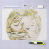 Jeremy Fisher eet lunch van Beatrix Potter Tissuepapier (Craft)