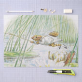 Jeremy Fisher maakt een grote sprong door Beatrix  Tissuepapier (Craft)