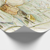 Jeremy Fisher op een leliepad van Beatrix Potter Cadeaupapier (Hoek)