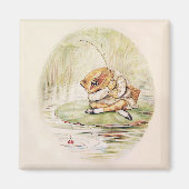 "Jeremy Fisher op een Lilypad" door Beatrix Potter Magneet (Voorkant)