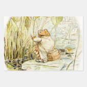 Jeremy Fisher op een waterlelieblad door Beatrix P Inpakpapier Vel (Voorkant 3)