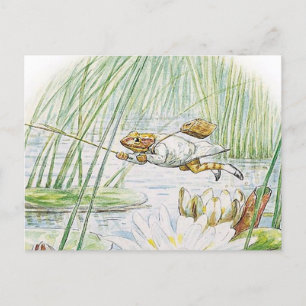 Jeremy Fisher pakt een grote sprong van Beatrix Po Briefkaart