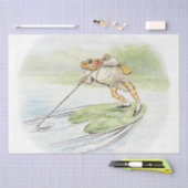 Jeremy Fisher Poles op een Lily Pad Tissuepapier (Craft)