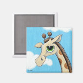 Jeremy Giraffe met zijn hoofd in de wolken Magneet (Voorkant / Achterkant)