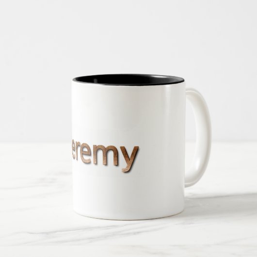 Jeremy Personalized Mug Tweekleurige Koffiemok (Voorkant rechts)