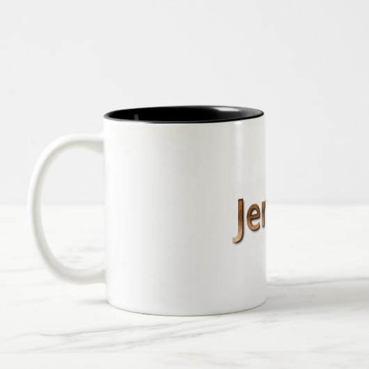 Jeremy Personalized Mug Tweekleurige Koffiemok (Links)