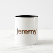 Jeremy Personalized Mug Tweekleurige Koffiemok (Center)