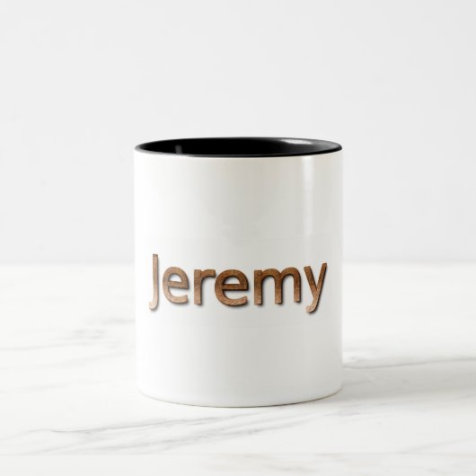 Jeremy Personalized Mug Tweekleurige Koffiemok (Center)