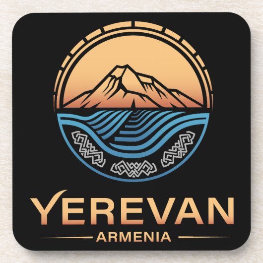 Jerevan Armenië Bier Onderzetter (Voorkant)