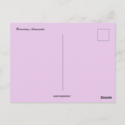 Jerevan Armenië Briefkaart (Achterkant)
