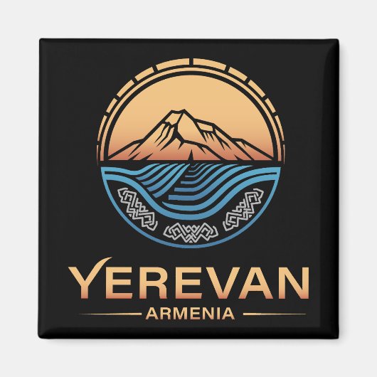 Jerevan Armenië Magneet (Voorkant)