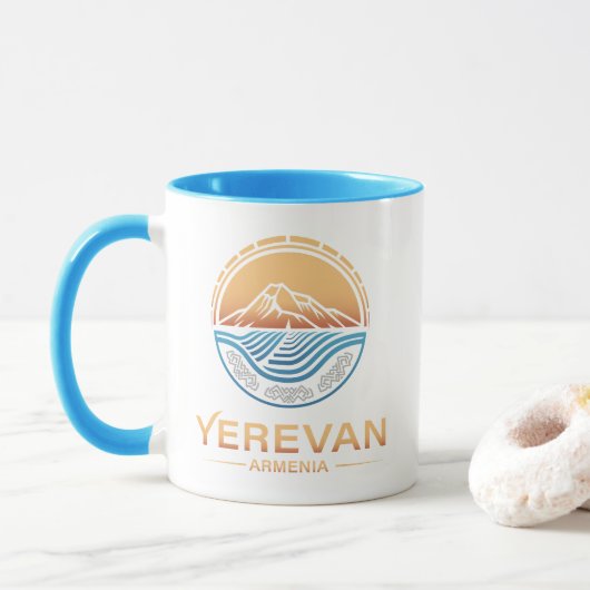 Jerevan Armenië Mok (Met donut)