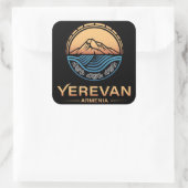 Jerevan Armenië Vierkante Sticker (Tas)