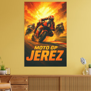 Jerez Circuito de Velocidad MotoGP Spaanse Grand P Canvas Afdruk