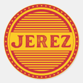 Jerez City Pride Embleem – Spaanse identiteit Ronde Sticker