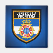 Jerez de la Frontera Flag Magneet (Voorkant)