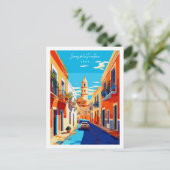 Jerez de la Frontera Spanje vintage reizen Briefkaart (Staand voorkant)