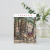 Jericho camel uitzicht briefkaart (Staand voorkant)
