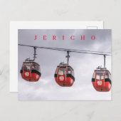 Jericho kabelbaan uitzicht briefkaart (Voorkant / Achterkant)